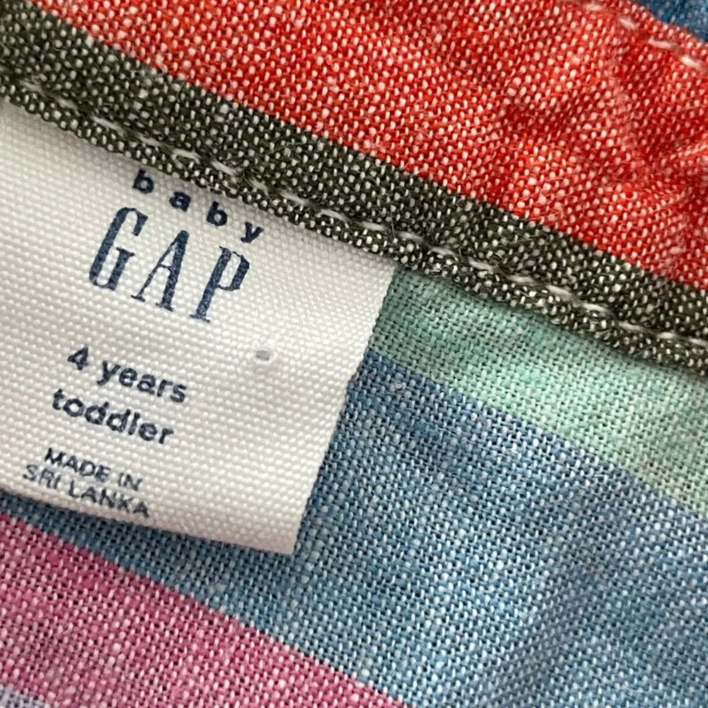 GAP Multicolor Striped Button Down Shirt
